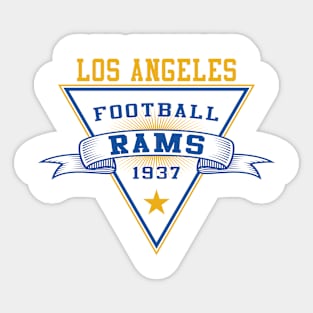 Retro Los Angeles Rams Sticker